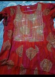 Beautiful Red & Gold Kurta