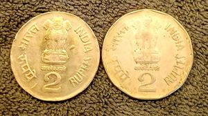 2001 ₹2 Double Strike Error
