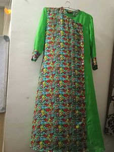 Floral Green Kurta
