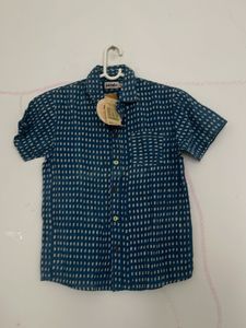 Men's Teal Printed Casual Shirt