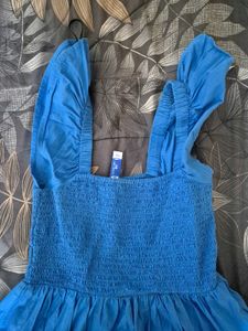 Electric Blue Cotton summer dress