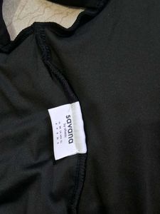 Chic Black Ruched Off-Shoulder Top