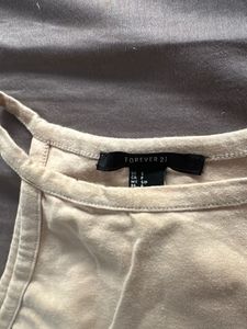 Forever 21 Beige Tank Top