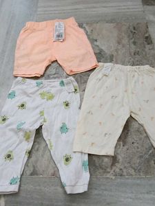 3 Pairs Baby Girl Bottoms
