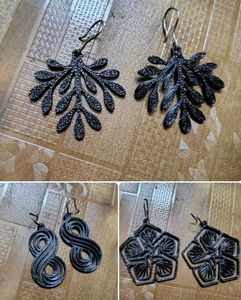 Set of 3 - Unique Design Earrings