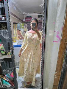 Elegant Yellow Kurta Set with Dupatta
