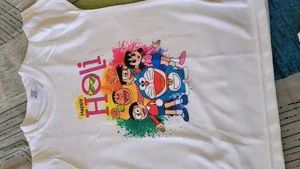 Happy Holi Doraemon Kids T-Shirt