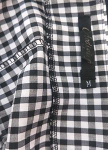 Gingham Off-Shoulder Top