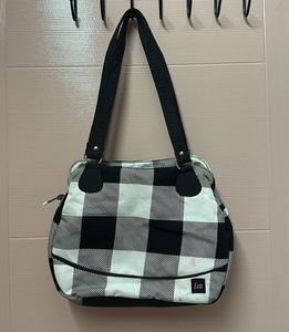 Plaid shoulder bag