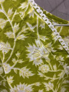 Green short kurti