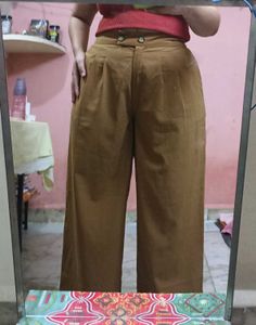 Stylish RIO Wide Leg tan Pants 5 feet female