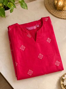 Beautiful Dark Pink Kurti - Size XXL