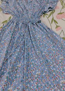 Blue Floral Maxi Dress