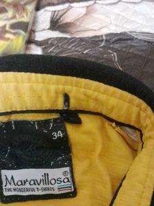 Boy's Yellow Graphic Polo Shirt