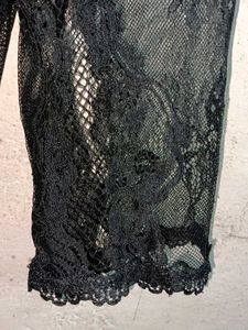 Stylish Lace Top Polka Dot Multicolour