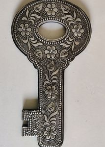 Key Stand  Holder Oxidised Finish Emb