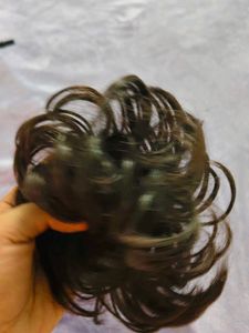 Brown Messy Hair Bun Extension