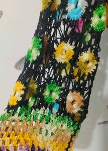 Colorful Crochet kurti