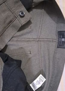 Marks &amp; Spencer brown micro check Casual Pants