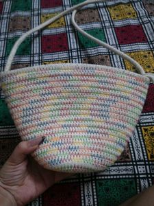 Cute Daisy Straw Crossbody Bag