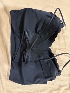 Black Scallop Bikini Top