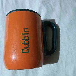 Orange Dublin Mug with Lid