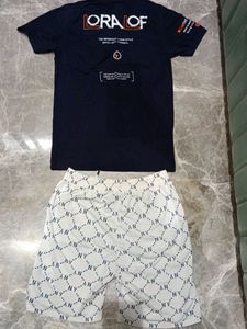 Men's NY Print T-shirt &amp; Shorts Set