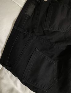 Classic Straight Fit Black Denim Jeans