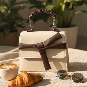 Stylish Ivory Bow Satchel Women Luxury Bag