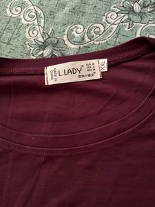 Purple Solid Crop Top For Women