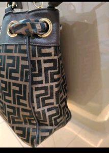 Chic Monogram Print Shoulder Bag