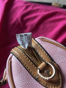 Coach Mini rowan Bag - Pink Signature