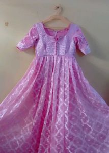 Beautiful Pink Ethnic Gown