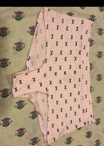 Pink Briefs with Bow Print