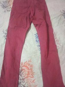 Red Casual Pants