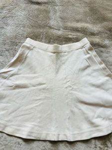 white A-line Skirt