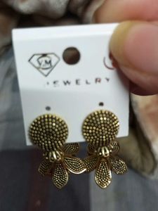 Beautiful flower design jhumki earrings