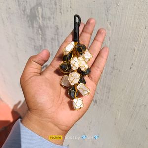 Black Tourmaline &amp; Selenite Hanging