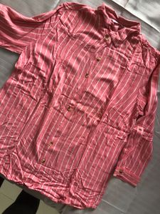 Striped Button-Down Casual Shirt