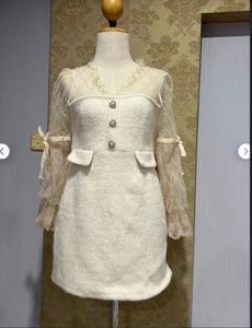 Elegant Lace Sleeve Mini Dress