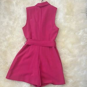 Zara Pink collared jumpsuit with belt