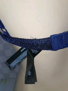 (300)Sparkly Navy Blue Bralette