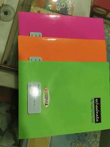 3 Notebooks - Pink, Orange, Green