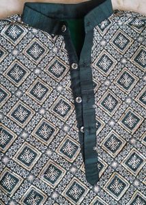 Men's Geometric Print Kurta