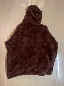 Cozy Brown Fuzzy Hoodie