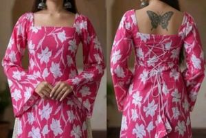 Chic Floral Print Square Neck Top