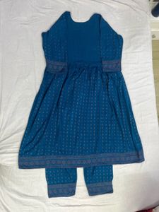 Beautiful Teal Kurta with Mirror Work
