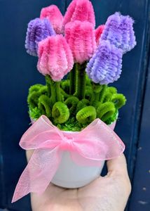 Handcrafted Tulip flower pot