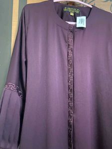 Elegant Maroon Abaya Dress