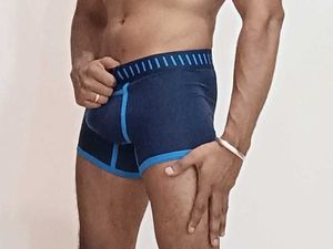 Men's Blue Boxer Briefs